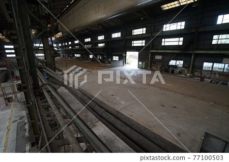 Ruins, abandoned factory, factory ruins, abandoned plant Ruins, abandoned factory, factory ruins, abandoned plant 77100503