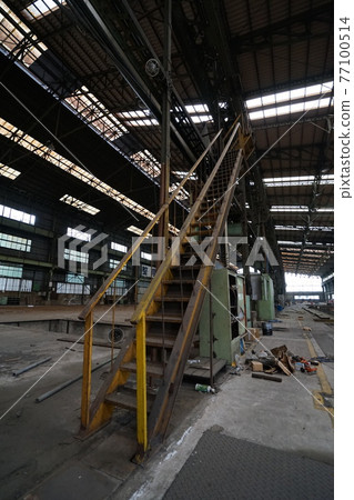 Ruins, abandoned factory, factory ruins, abandoned plant 77100514