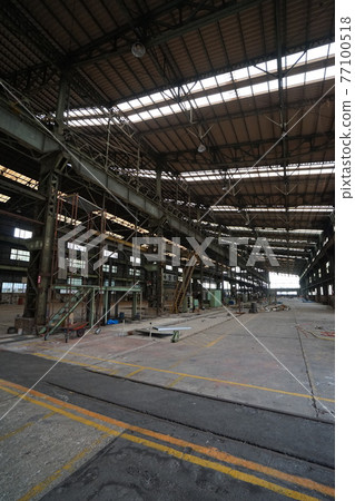 Ruins, abandoned factory, factory ruins, abandoned plant Ruins, abandoned factory, factory ruins, abandoned plant 77100518