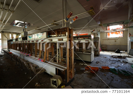 Ruins, abandoned pachinko parlors, pachinko parlors, abandoned amusement parks, amusement parks, Nagano City, Nagano Prefecture, Shintenchi, Pachinko Shintenchi 77101164