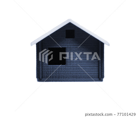 Object printed by 3d printer. White brown house. Object printed by 3d printer. White brown house. 77101429