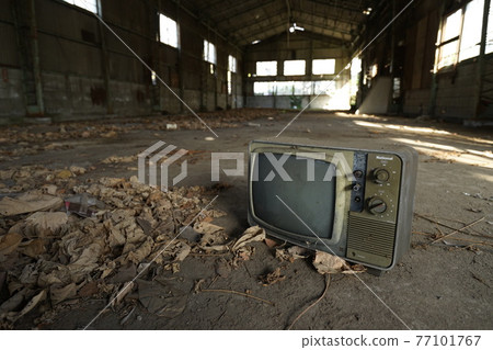 Ruins, abandoned factory, factory ruins, abandoned plant 77101767