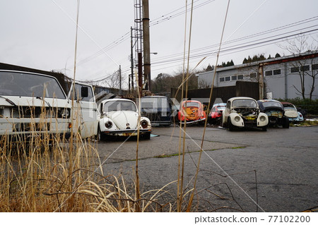 廢墟、報廢汽車、草hiro、報廢車身、草地英雄、復古車、老爺車、甲殼蟲、Wagenbus 77102200
