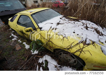 廢墟、報廢汽車、草hiro、報廢車身、草地英雄、復古車、老爺車、甲殼蟲、Wagenbus 77102550