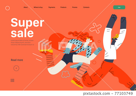 Discounts, sale, promotion, web template. Flat vector Discounts, sale, promotion, web template. Flat vector 77103749