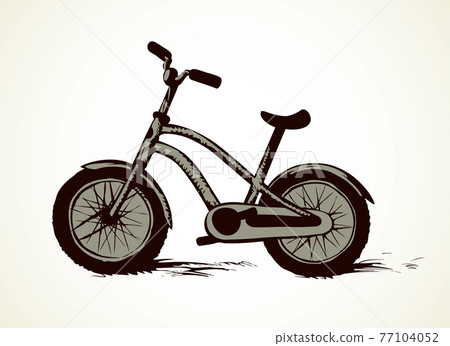 Bicycle. Vector drawing icon sign 77104052