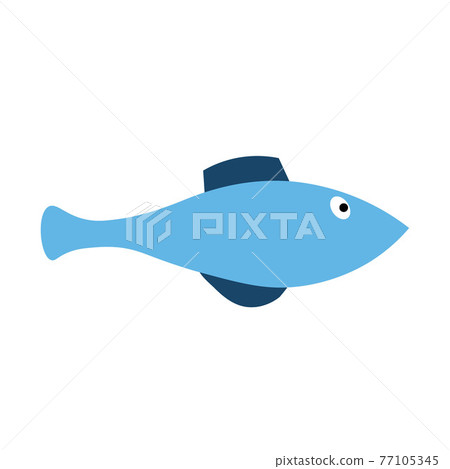 Sea fish on an isolated background. A variety of popular colored fish. Sea fish on an isolated background. A variety of popular colored fish. 77105345