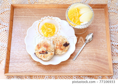 Handmade scones and yogurt plates Handmade scones and yogurt plates 77106933