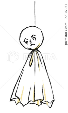 暫停 Henohenomoheji 臉 teru teru bozu 打印樣式 77107045