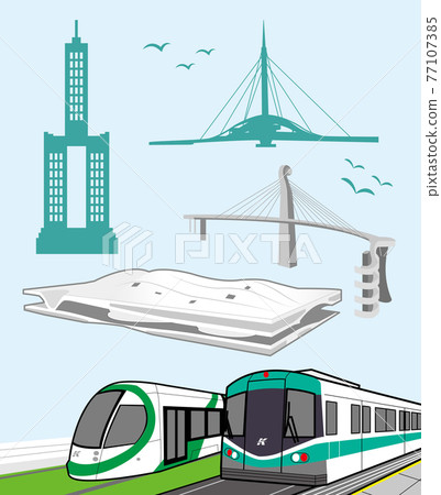 Kaohsiung 85 Building Weiwuying Light Rail MRT Dagang Bridge Rotating Bridge Gangshan Eye 77107385