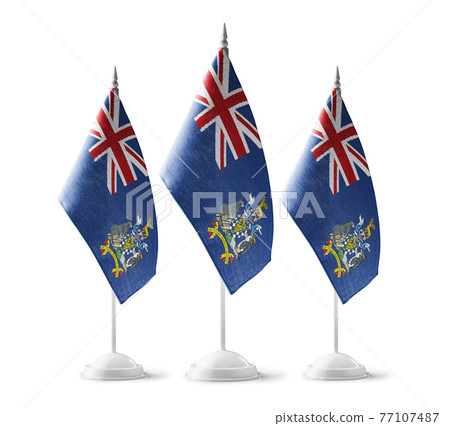 Small national flags of the South Georgia and the South Sandwich Islands on a white background Small national flags of the South Georgia and the South Sandwich Islands on a white background 77107487
