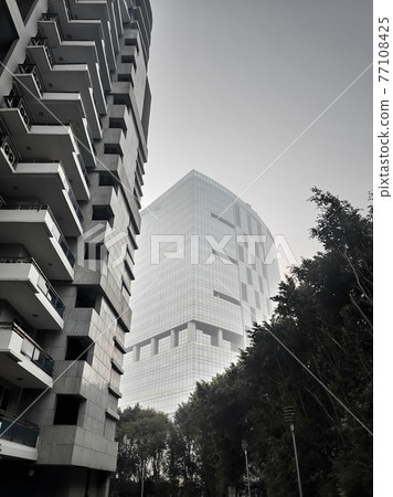 An early morning view of buildings in Gurugram near New Delhi in India An early morning view of buildings in Gurugram near New Delhi in India 77108425