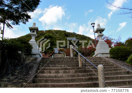 View of the stairs, main shrine, Mt. View of the stairs, main shrine, Mt. 77108776