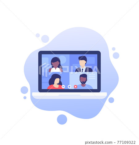 Video conference, online meeting, group video call 77109322