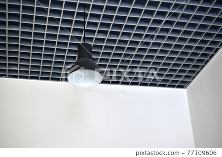 Office slatted ceiling Grilyato grey inside Office slatted ceiling Grilyato grey inside 77109606