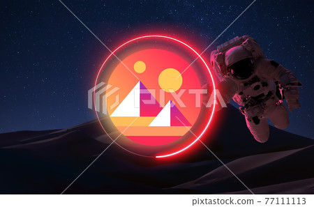 Decentraland Cryptocurrency. MANA coin growth chart on the exchange, chart 77111113