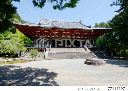 Fresh green Jingoji Temple Kondo, Takao, Kyoto City 77112697