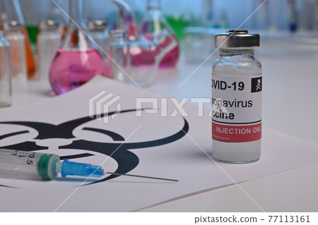 Biohazard Illegal Underground Covid Vaccine in Chemical Test Lab Biohazard Illegal Underground Covid Vaccine in Chemical Test Lab 77113161