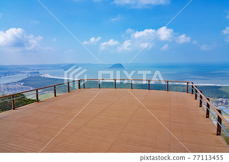 [鏡山展望台]佐賀縣唐津市鏡山山頂 77113455