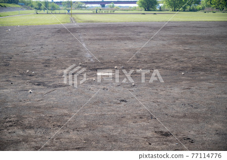Home base of Tamagawa Green Zone Baseball Stadium Home base of Tamagawa Green Zone Baseball Stadium 77114776