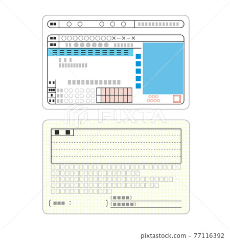 日本駕照正反面 77116392