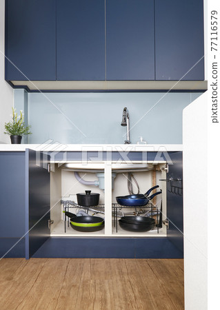 Storage space under the kitchen sink Storage space under the kitchen sink 77116579