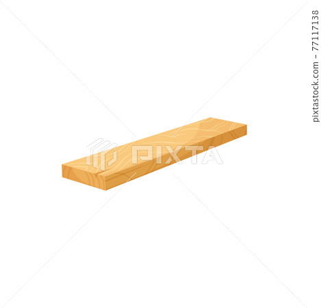 Plane timber plank isolated rasped wood material 77117138