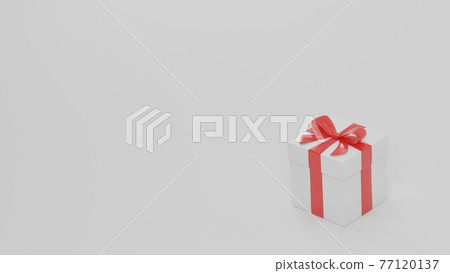 帶紅絲帶的白色禮盒 帶紅絲帶的白色禮盒 77120137