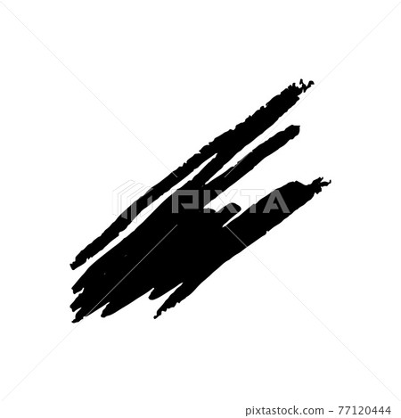 Grunge chalk brush texture, Handdrawn marker stain isolated in white background. Vector illustration Grunge chalk brush texture, Handdrawn marker stain isolated in white background. Vector illustration 77120444