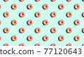 Donut pattern background 77120643