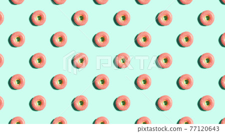 Donut pattern background Donut pattern background 77120643