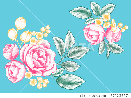 台灣花卉圖案 插圖素材 圖庫