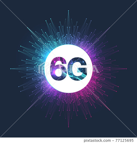 Concept of future technology 6G network wireless systems. The concept of 6G network, high-speed mobile Internet, new generation networks. Banner. Vector illustration. Concept of future technology 6G network wireless systems. The concept of 6G network, high-speed mobile Internet, new generation networks. Banner. Vector illustration. 77125695