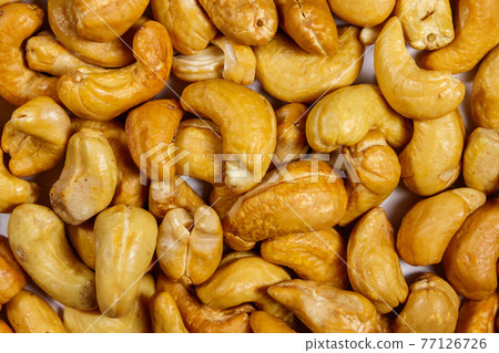 Background of roasted cashew nuts 77126726