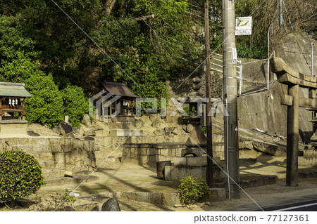 Kasaoka City, Okayama Prefecture, a shrine near Kamishimagai Port Kasaoka City, Okayama Prefecture, a shrine near Kamishimagai Port 77127361