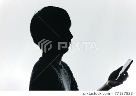 male, man, silhouette 77127828