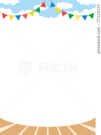 Athletic meet scenery cute background ground... - Stock Illustration  [77128153] - PIXTA