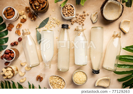 Vegan non dairy milk Vegan non dairy milk 77129263