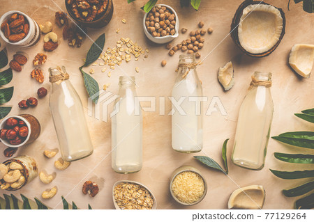 Vegan non dairy milk Vegan non dairy milk 77129264
