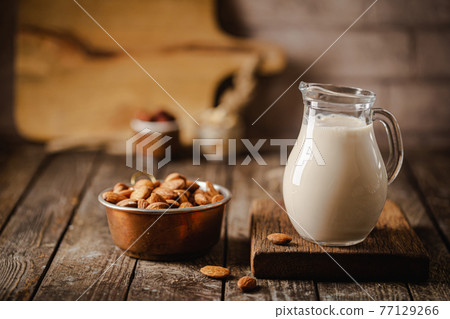 Vegan milk from nuts Vegan milk from nuts 77129266