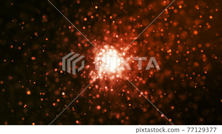 Wave of red particles Wave of red particles 77129377