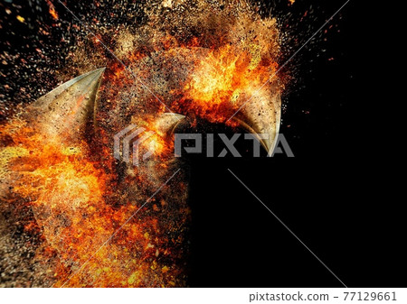 Abstract shape flame Abstract shape flame 77129661