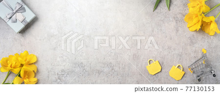 Mother's Day Bouquet Shopping Yellow Gray Mother's Day shopping 母の日 カーネーション Mother's Day Bouquet Shopping Yellow Gray Mother's Day shopping 母の日 カーネーション 77130153