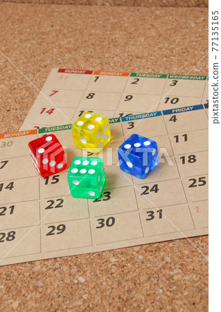 骰子，方塊，方塊，遊戲，娛樂，數字，骰子，日曆，日曆，日程表，管理，卷 77135165