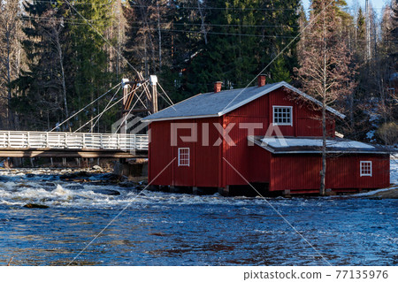 Old mill on the river Jokelanjoki, Kouvola, Finland Old mill on the river Jokelanjoki, Kouvola, Finland 77135976