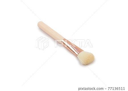 Blush brush , Makeup brush for the woman isolate on white background. 77136511