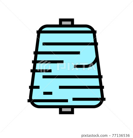 thread roll textile color icon vector illustration thread roll textile color icon vector illustration 77136536