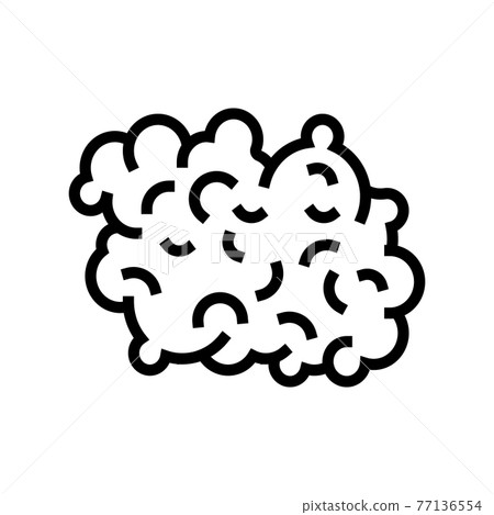 wool textile color icon vector illustration 77136554