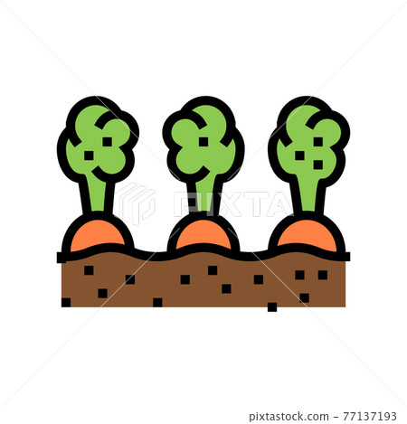 harvest gardening color icon vector illustration harvest gardening color icon vector illustration 77137193