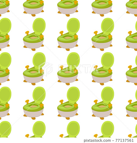 Abstract seamless plastic baby pots with comfortable handle 77137561